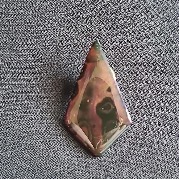 Vintage 90's earrings, enamel over metal, pierced ear, black and purple. - Picture 3 of 4